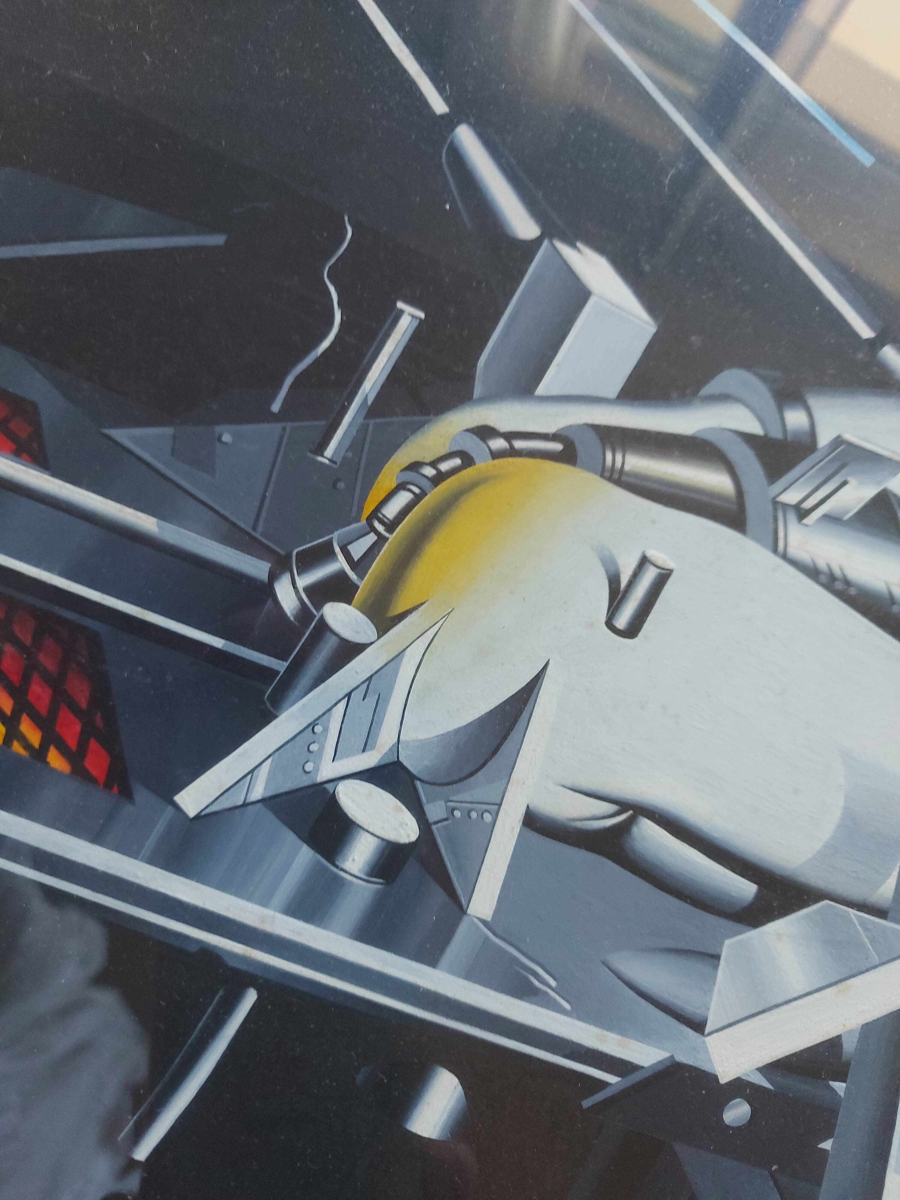 Modernist painting by Francisco Melo 1983