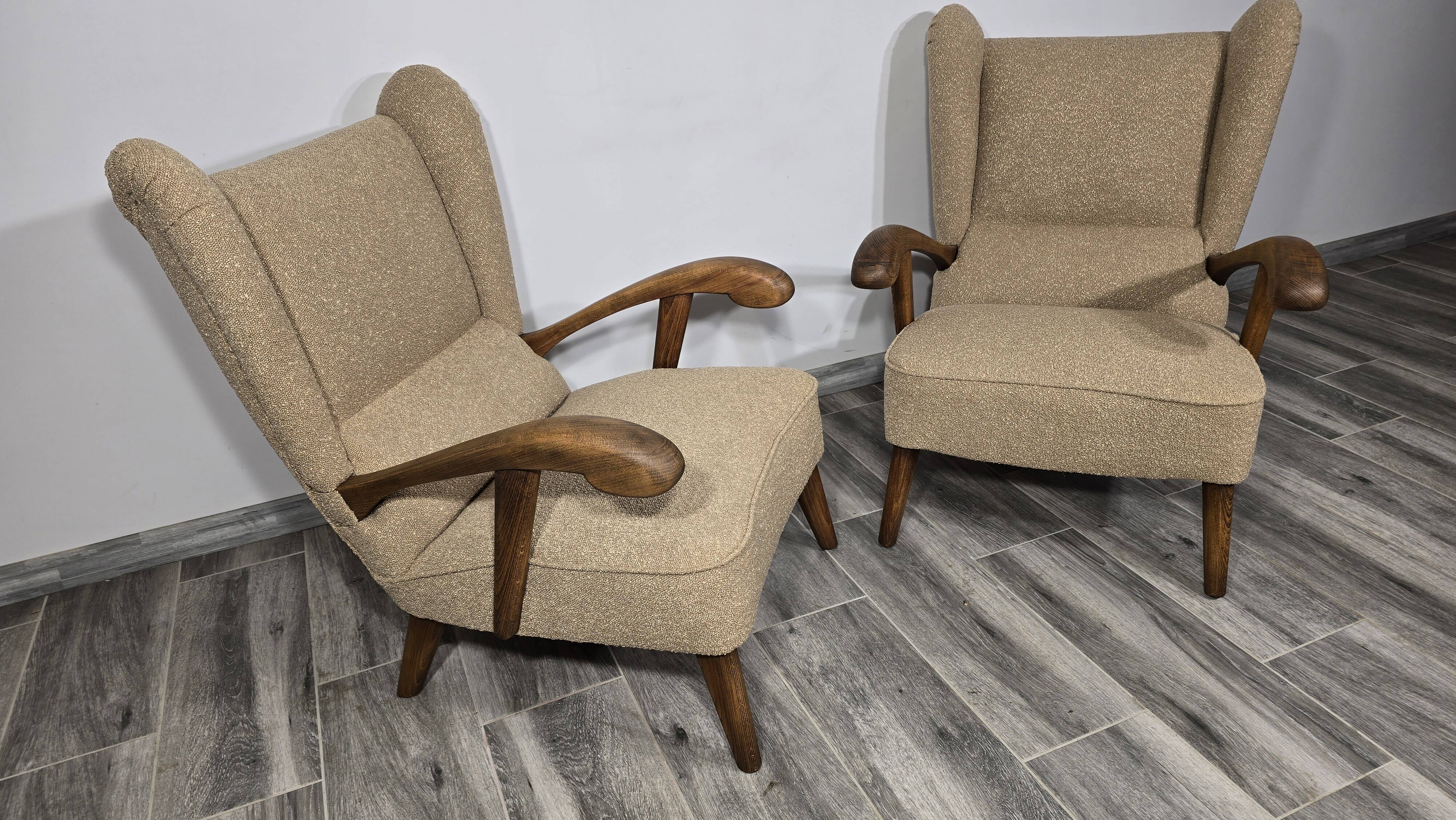 Vintage armchairs by Krasna Jizba
