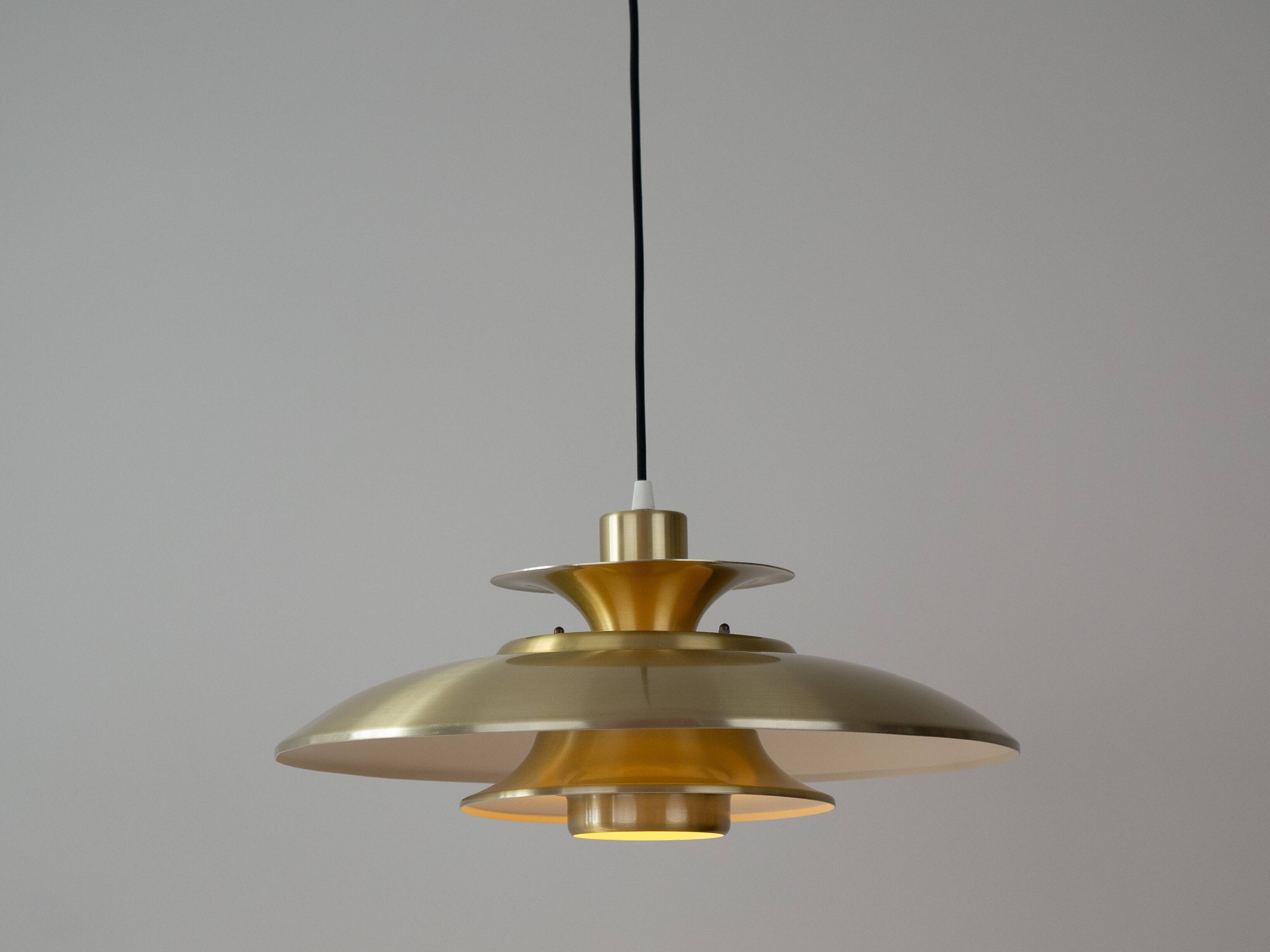 Lampe à suspension vintage danoise Lyskaer par Bent Nordsted, 1980
