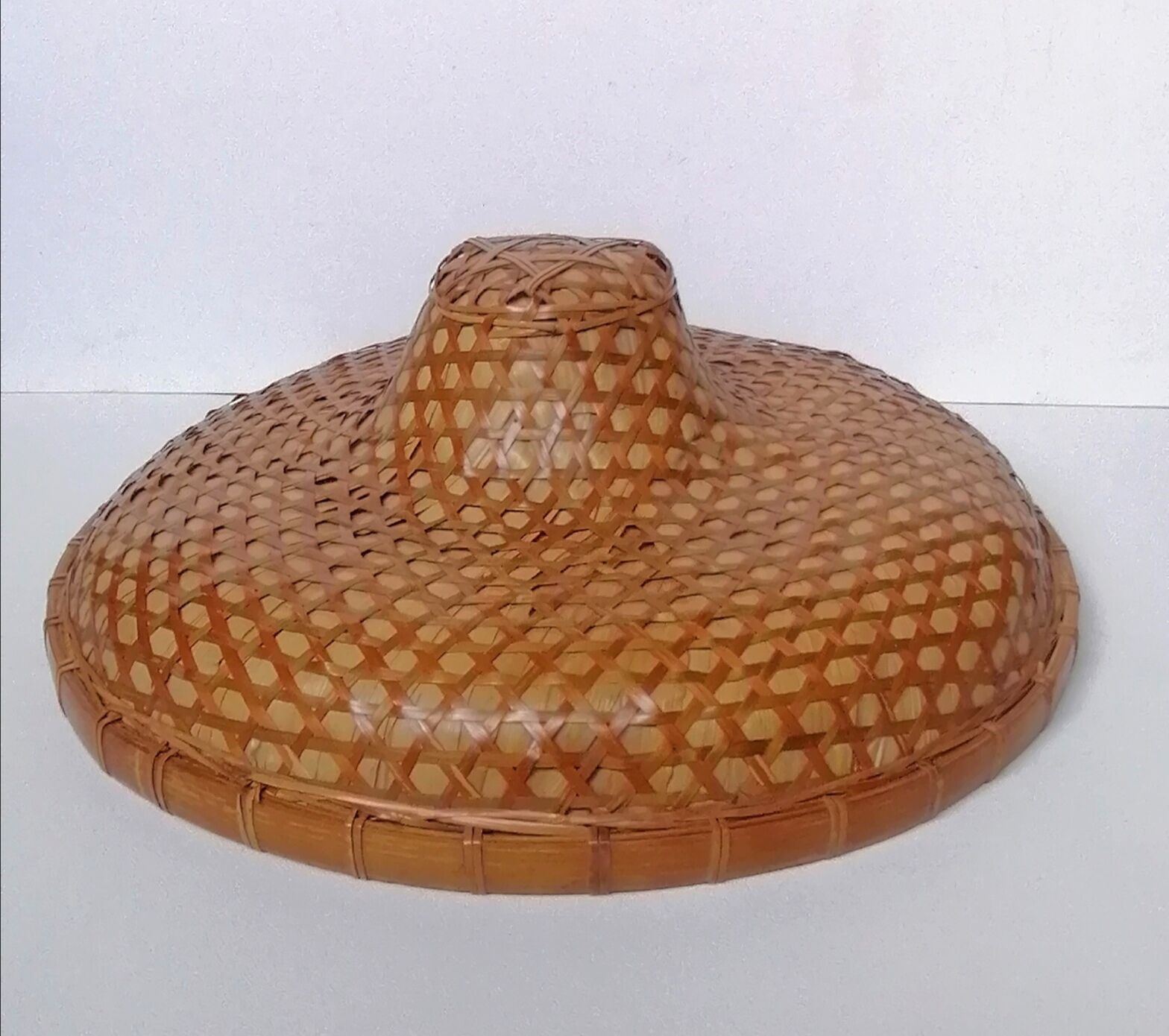 Asian rattan hat braided