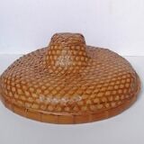Asian rattan hat braided