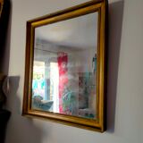 Rustic golden mirror