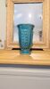 Ocean blue Verceram vase — French art ceramics