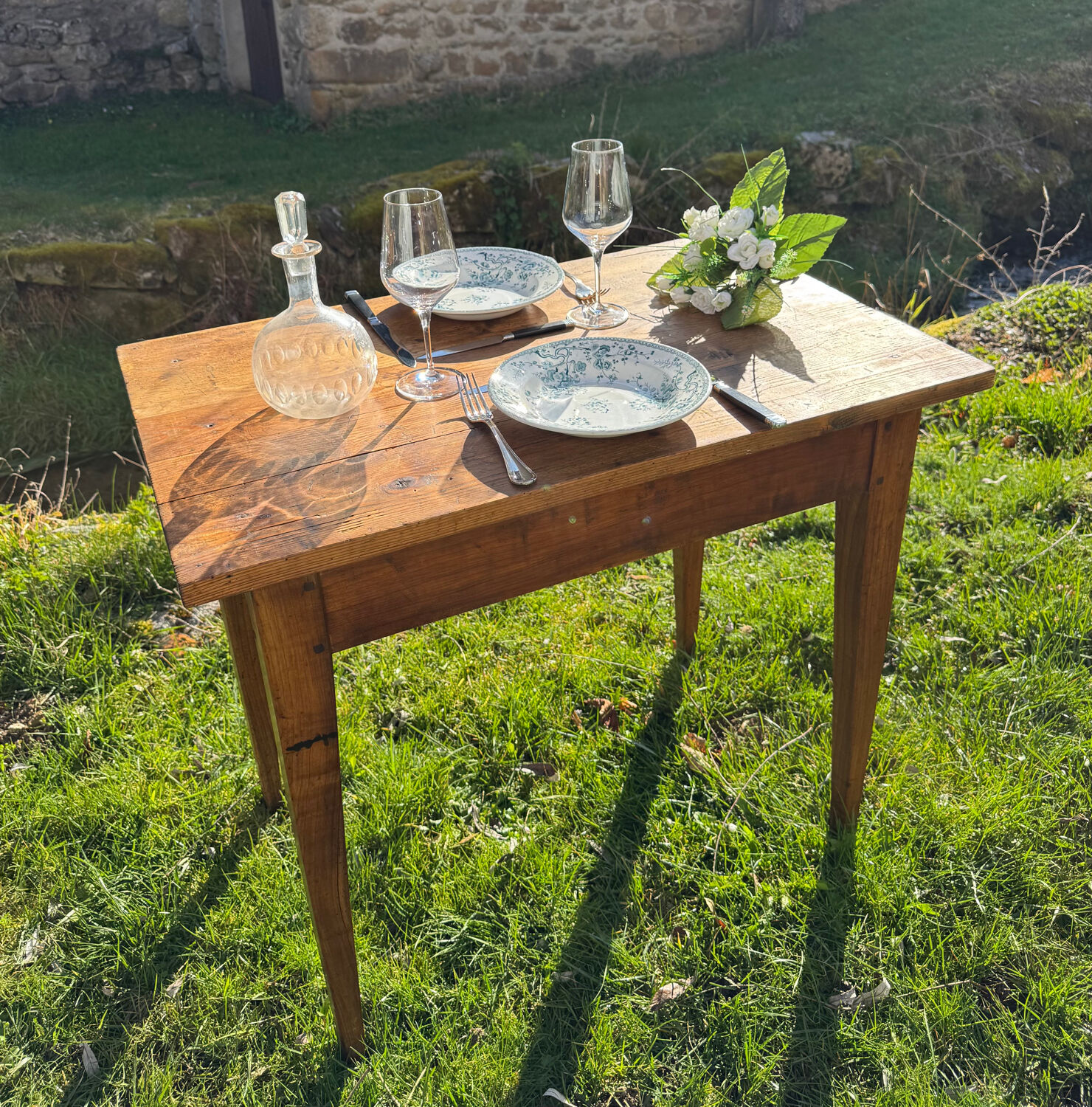 Table de ferme ancienne Auvergne XX siècle