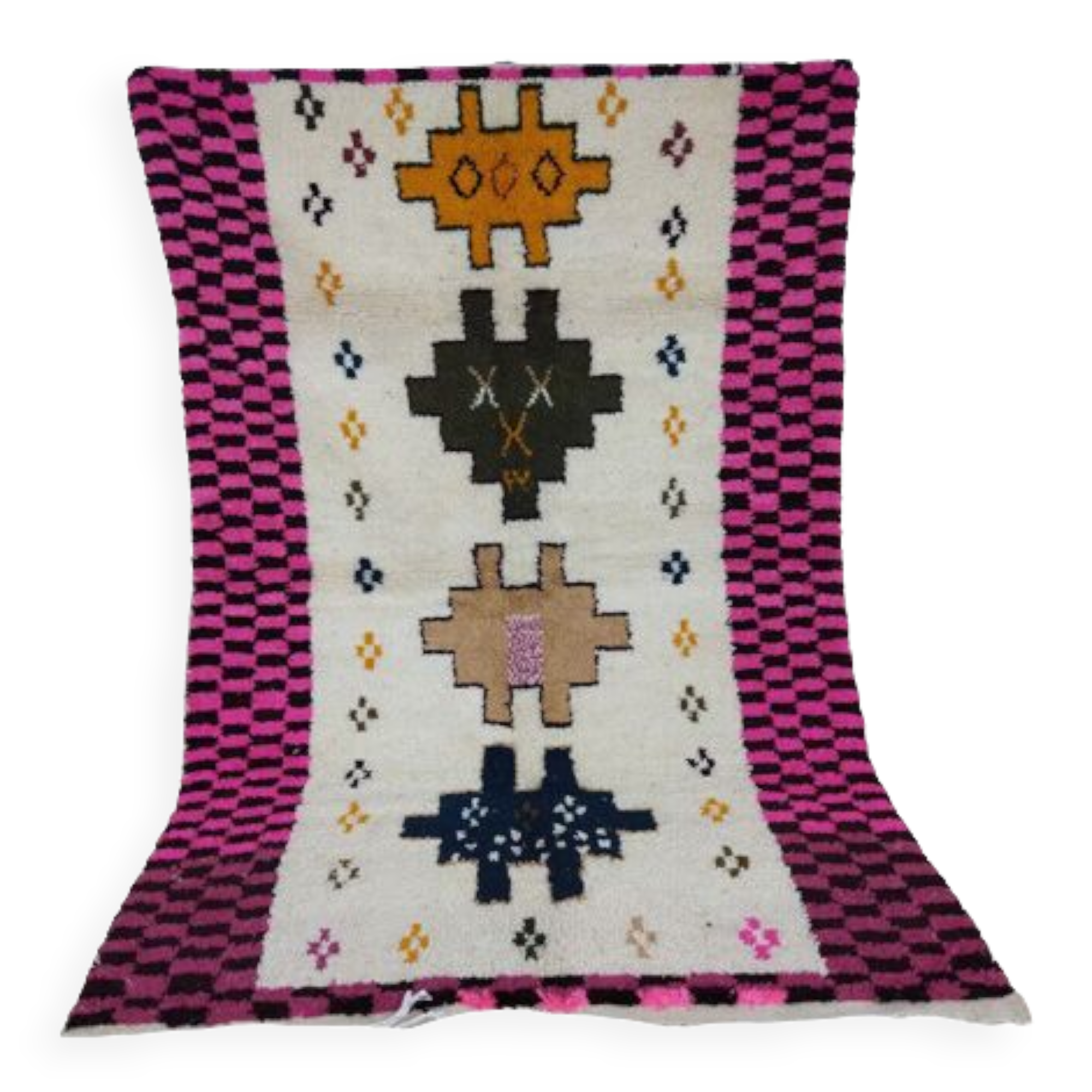 Handmade Moroccan Berber carpet 256x150cm