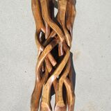 Side table foot six branches intercose and glass tray