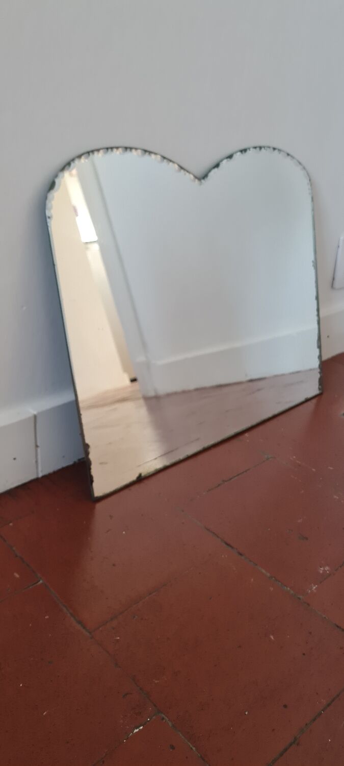 Art deco beveled mirror