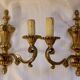 2 bronze wall lights