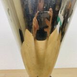 80s design chrome and brass ice bucket
