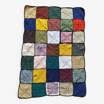 Vintage crochet blanket 90X120 cm