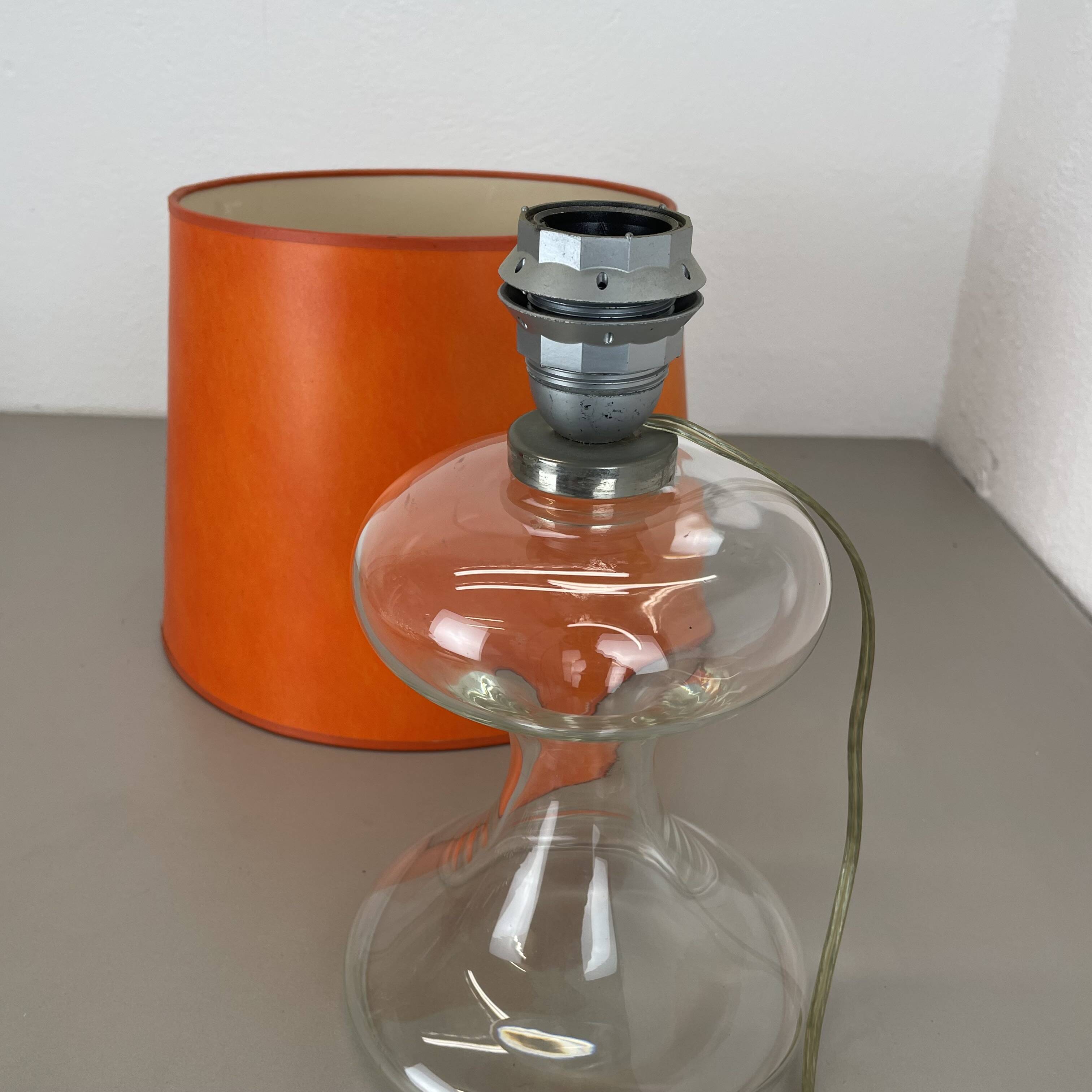 Modern Design M Lucid Glass Table Lamp Base ML 1 by Ingo Maurer, Germany, 1960s