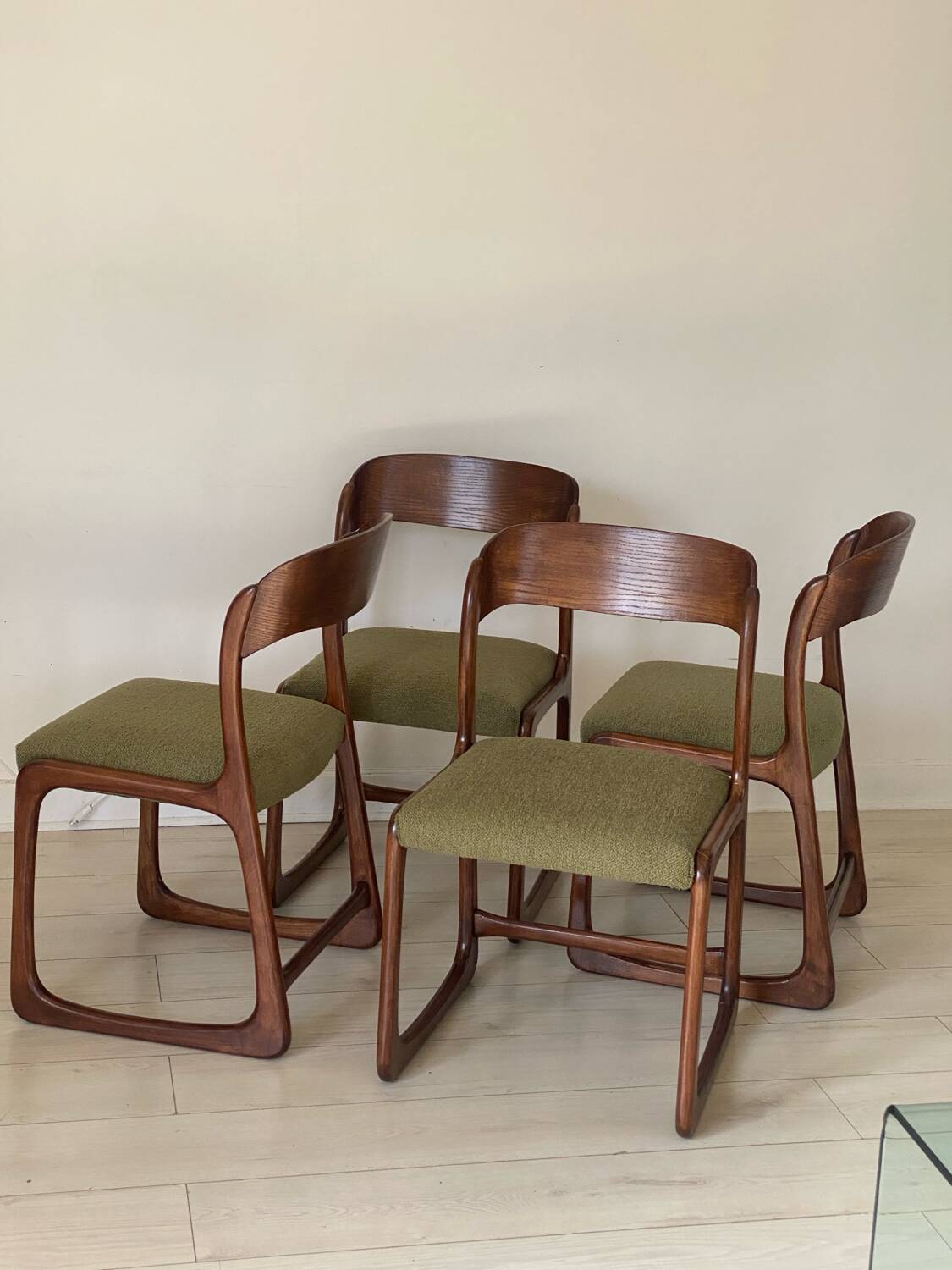 4 Baumann sleigh chairs