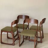 4 Baumann sleigh chairs