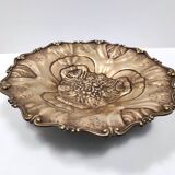 Chiseled and Embossed Cast Bronze Centerpiece / Bowl, Italy