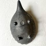 Scandinavian figurine - metal hedgehog ashtray, Walter Bosse 1950