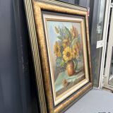 Tableau  Bouquets de fleurs sur entablement
