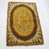 1970s Small Danish Abstract Wool Rug