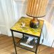 Earth lamp and braided lampshade 70s/70s