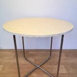 1930s original chrome Bauhaus tubular steel table by Robert Slezak