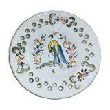 Signature plate "Moustiers decor hand"