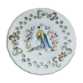 Signature plate "Moustiers decor hand"