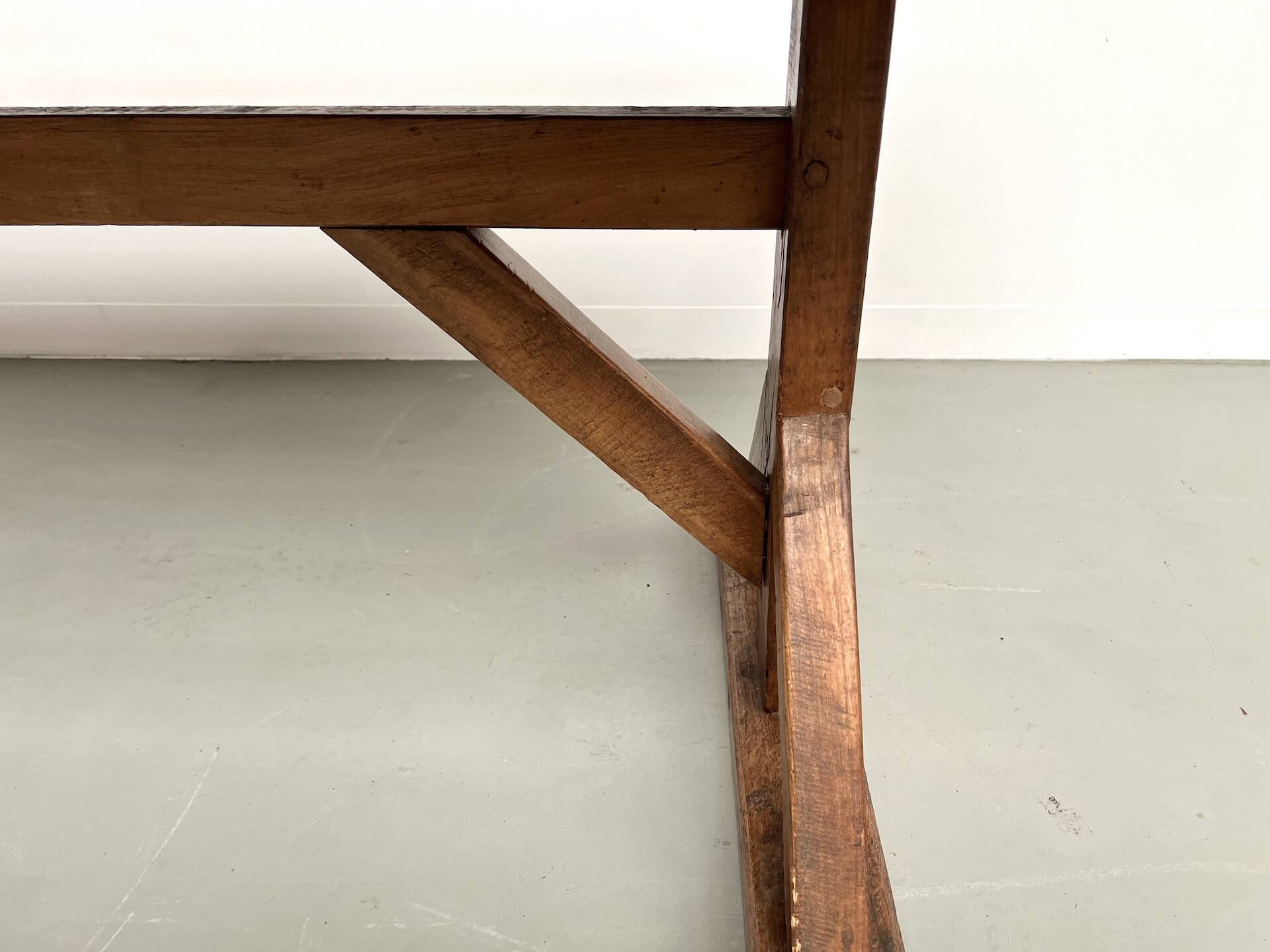 19th century brutalist oak table