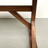 19th century brutalist oak table
