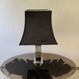 70s chrome metal lamp