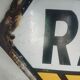 Old garage enamelled plate "renault"