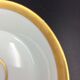 Cup and saucer empire porcelain woman's head on the golden net socket xixè b