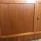 Set of three modules enfilade Scandinavian style blond teak 1960