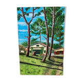 Landes landscape painting