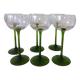White wine glasses in crystal.