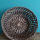 Antique basket, fruit basket or bread basket made of wicker