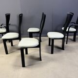 Totem chairs by Torstein Nilsen for Westnofa, 1980s set of 6