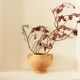 Vase original rose pâle moucheté de blanc
