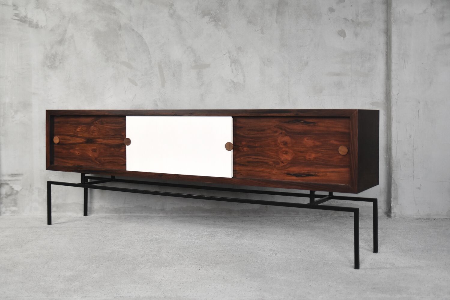 Zoomorphic scandinavian rosewood sideboard, 1960