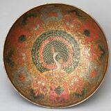Large bowl on brass foot Indian pattern