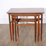 Tables gigognes danoises en teck 1960