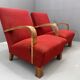 Paire de fauteuils ART DÉCO en bois courbé, années 1930