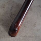 Round mahogany table, Danish design, 1970s, manufactured in Denmark