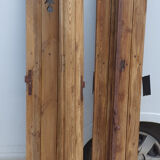Old waxed wood shutters