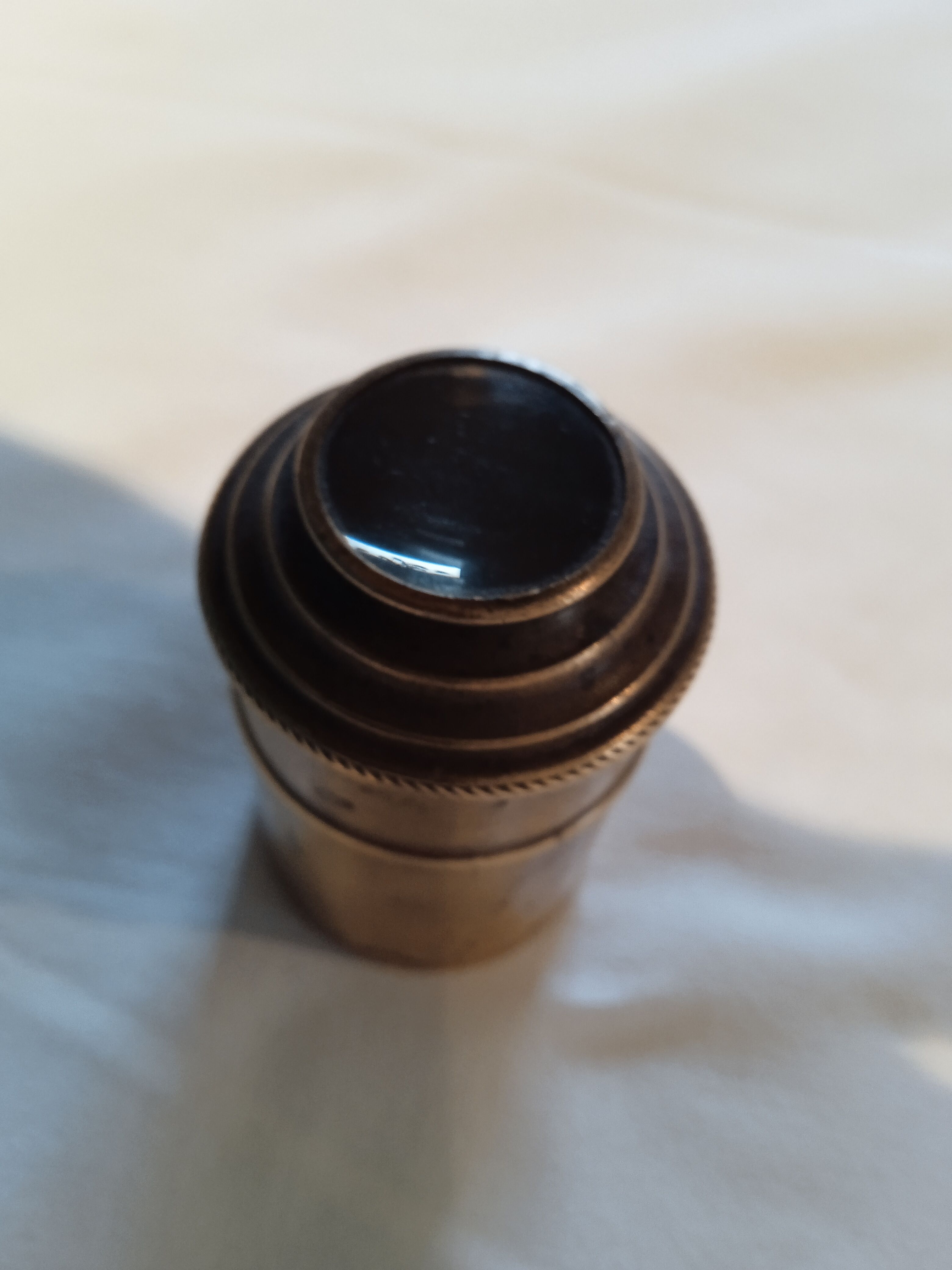 Antique brass magnifying glass