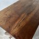 Solid walnut desk, folk art, Savoy, circa 1900
