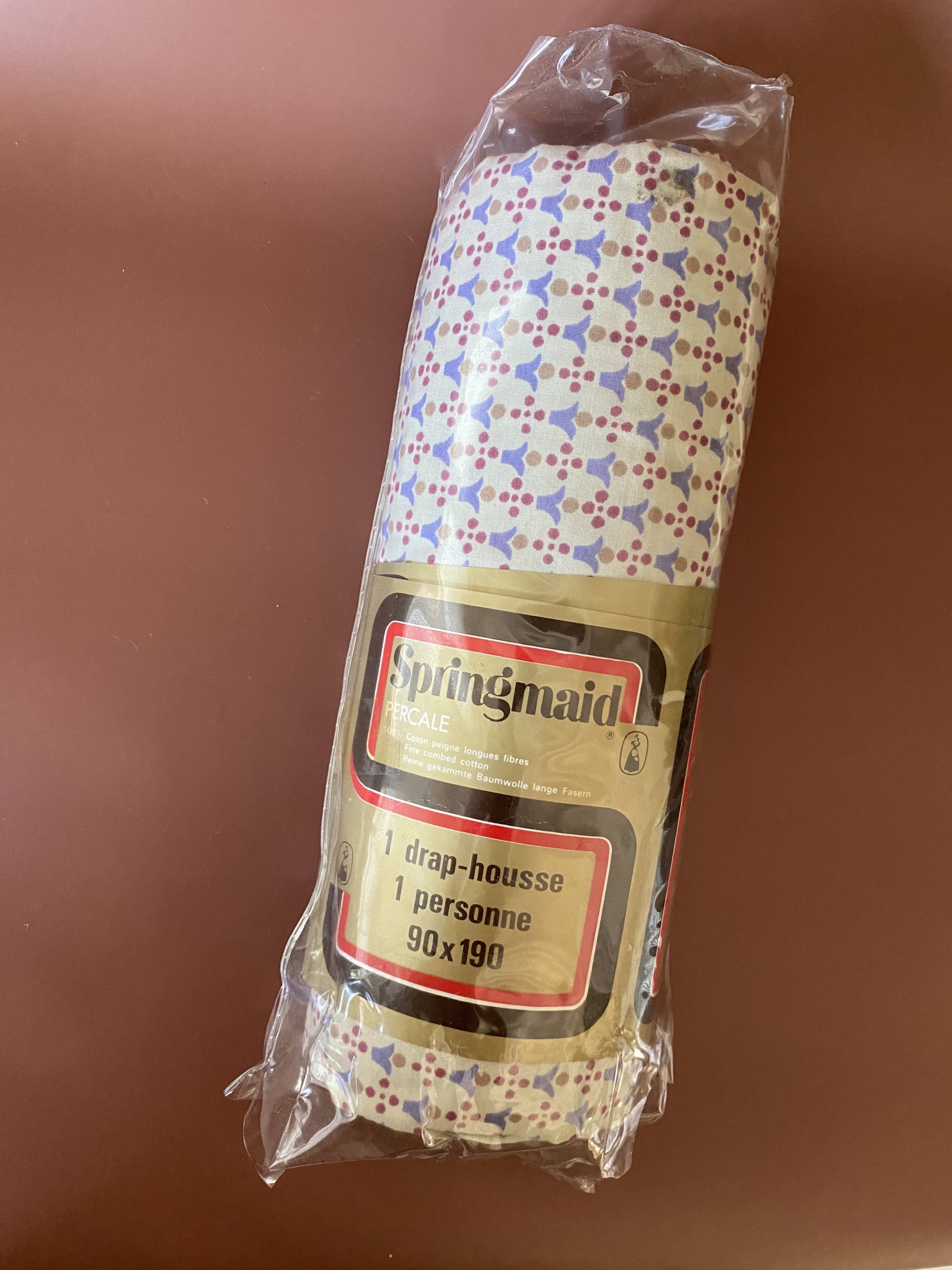 Vintage fitted sheet, brand new in original Springmaid packaging