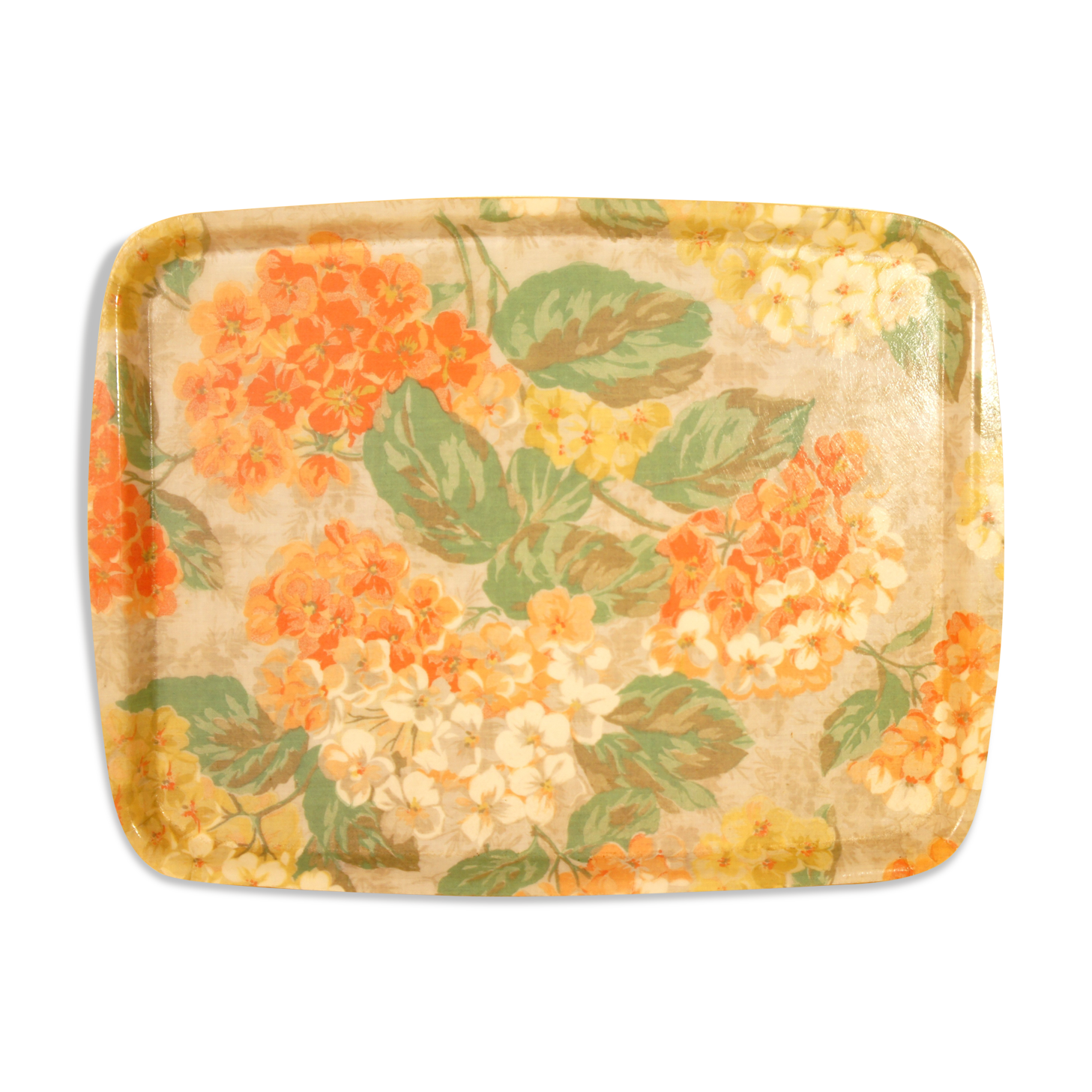 Vintage resin flower tray