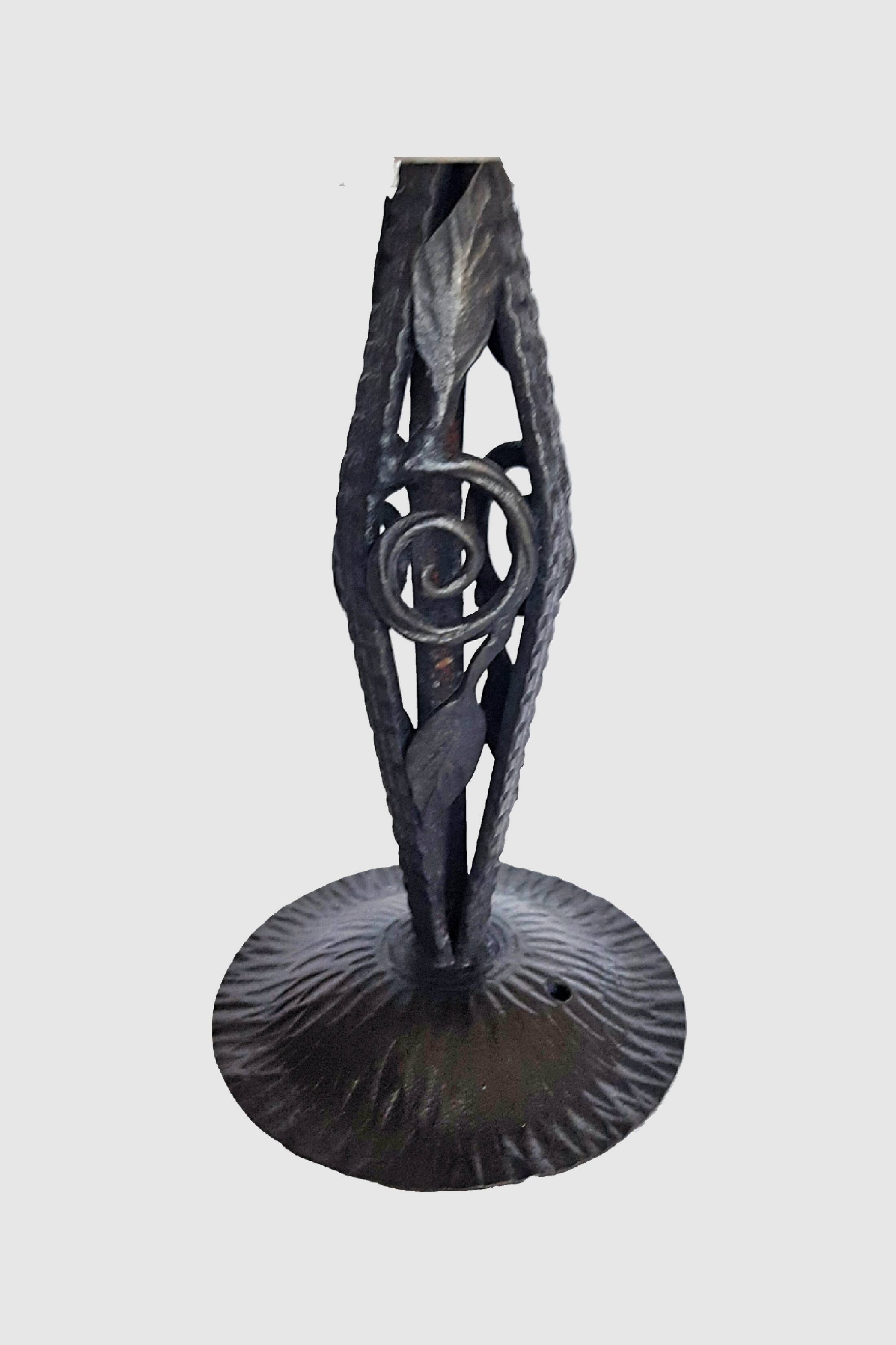 Art Deco glass lamp by MULLER Frères