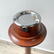 Wooden ashtray on foot 1960s par-fumee