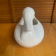Vintage White Ceramic Duck-Shaped Cache Pot #E065