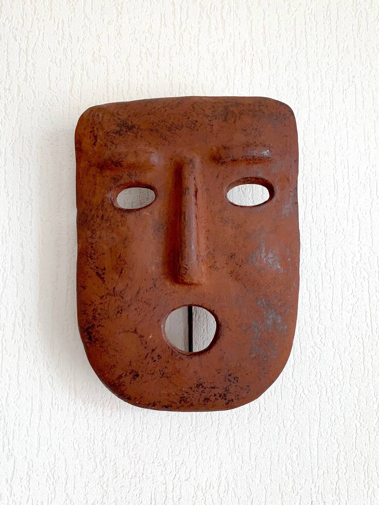 Italian terracotta mask from the 60s